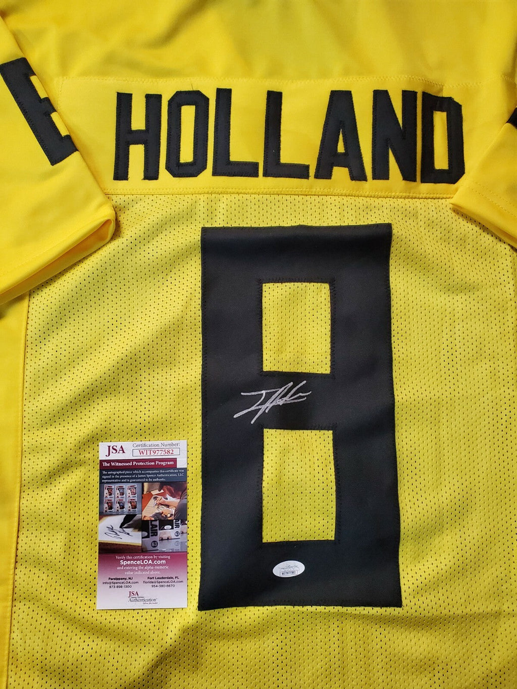 Oregon Ducks Jevon Holland Autographed Signed Jersey Jsa Coa