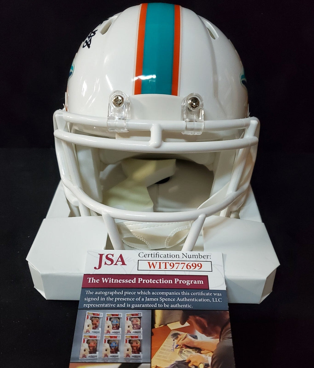 Miami Dolphins Jevon Holland Autographed Signed Speed Mini Helmet Jsa Coa