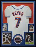 Framed New York Mets Jose Reyes Autographed Signed Jersey Jsa Coa