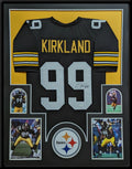 Framed Pittsburgh Steelers Levon Kirkland Autographed Signed Jersey Jsa Coa