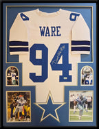 Framed Dallas Cowboys Demarcus Ware Autographed Signed Jersey Beckett Holo