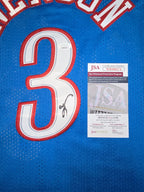 Philadelphia 76Ers Allen Iverson Autographed Signed Jersey Jsa Coa
