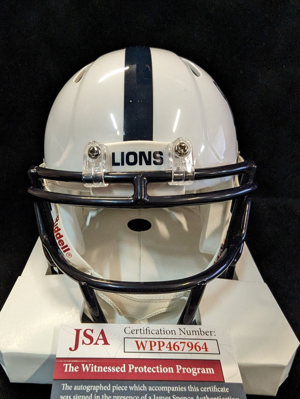 Penn State Autographed Signed Inscribed Grant Haley Speed Mini Helmet Jsa Coa