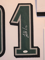Framed Philadelphia Eagles Fletcher Cox Autographed Signed Jersey Jsa Coa