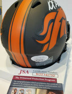 Kj Hamler Autographed Signed Denver Broncos Eclipse Mini Helmet Jsa Coa
