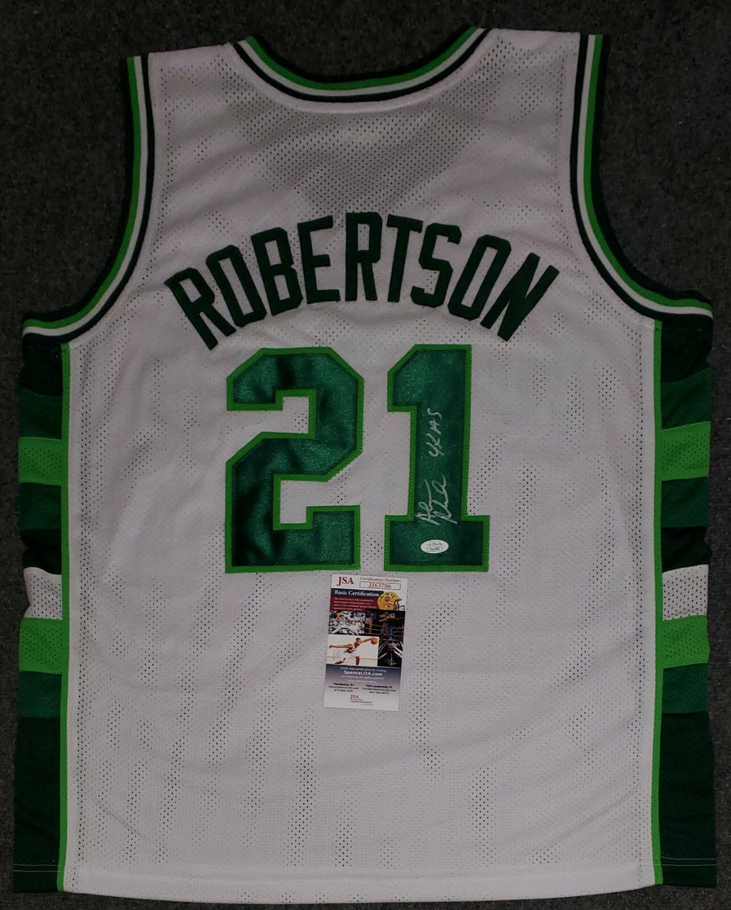 Milwaukee Bucks Alvin Robertson Autographed Signed Jersey Jsa Coa