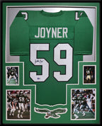Framed Philadelphia Eagles Seth Joyner Autographed Signed Jersey Beckett  Holo