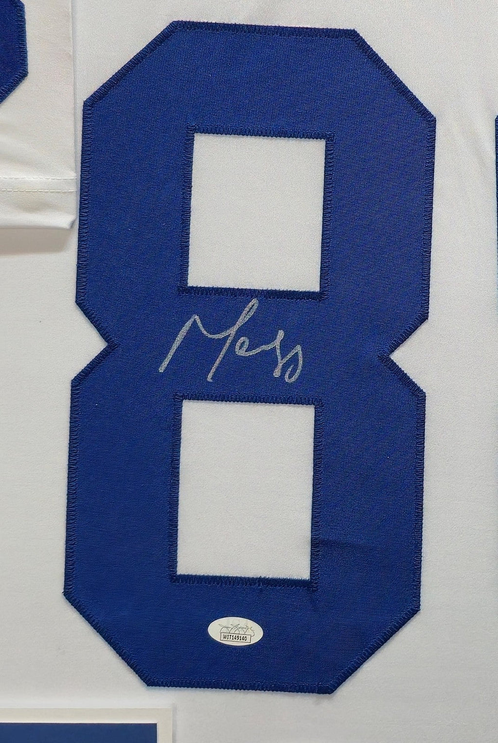 Framed Indianapolis Colts Marvin Harrison Signed Jersey Jsa Coa