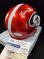 Georgia Bulldogs Nolan Smith Jr Autographed Signed Flash Mini Helmet Jsa Coa