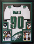 Framed Philadelphia Eagles Jordan Davis Autographed Signed Jersey Jsa Coa