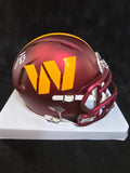 Washington Commanders Jaylin Lane Signed Speed Mini Helmet Beckett Holo