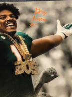 Miami Hurricanes Greg Rousseau Autographed Signed 16X20 Photo Jsa  Coa