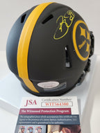 Pittsburgh Steelers Brett Keisel Autographed Signed Eclipse Mini Helmet Jsa Coa