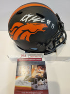 Kj Hamler Autographed Signed Denver Broncos Eclipse Mini Helmet Jsa Coa