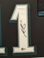 Framed Philadelphia Eagles Aj Brown Autographed Signed Jersey Beckett Holo