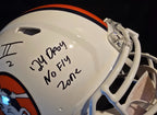 Denver Broncos Pat Surtain Ii Signed 2X Insc Authentic Full Size Helmet Beckett