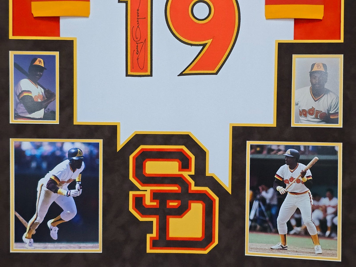 Framed In Suede San Diego Padres Tony Gwynn Autographed Signed Jersey Psa Coa