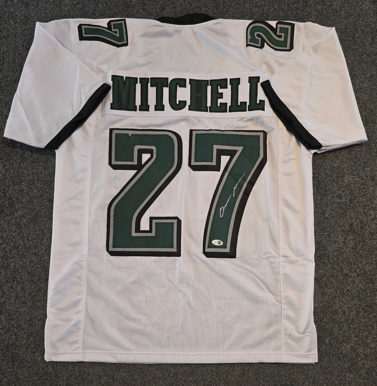 Philadelphia Eagles Quinyon Mitchell Autographed Signed Jersey Jsa Coa