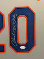 Framed Howard Johnson Autographed Signed N.Y. Mets Jersey Jsa Coa
