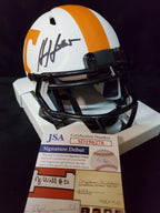 Tennessee Volunteers Hendon Hooker Autographed Signed Lunar Mini Helmet Jsa Coa
