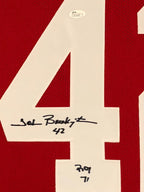 Framed Ohio State Buckeyes John Brockington Autographed Signed Jersey Jsa Coa