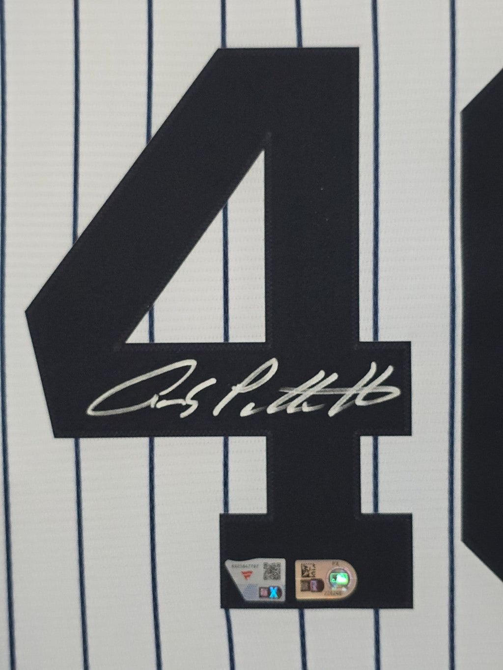 Framed Suede Andy Pettitte Autographed Signed New York Yankees Jersey Fanatics