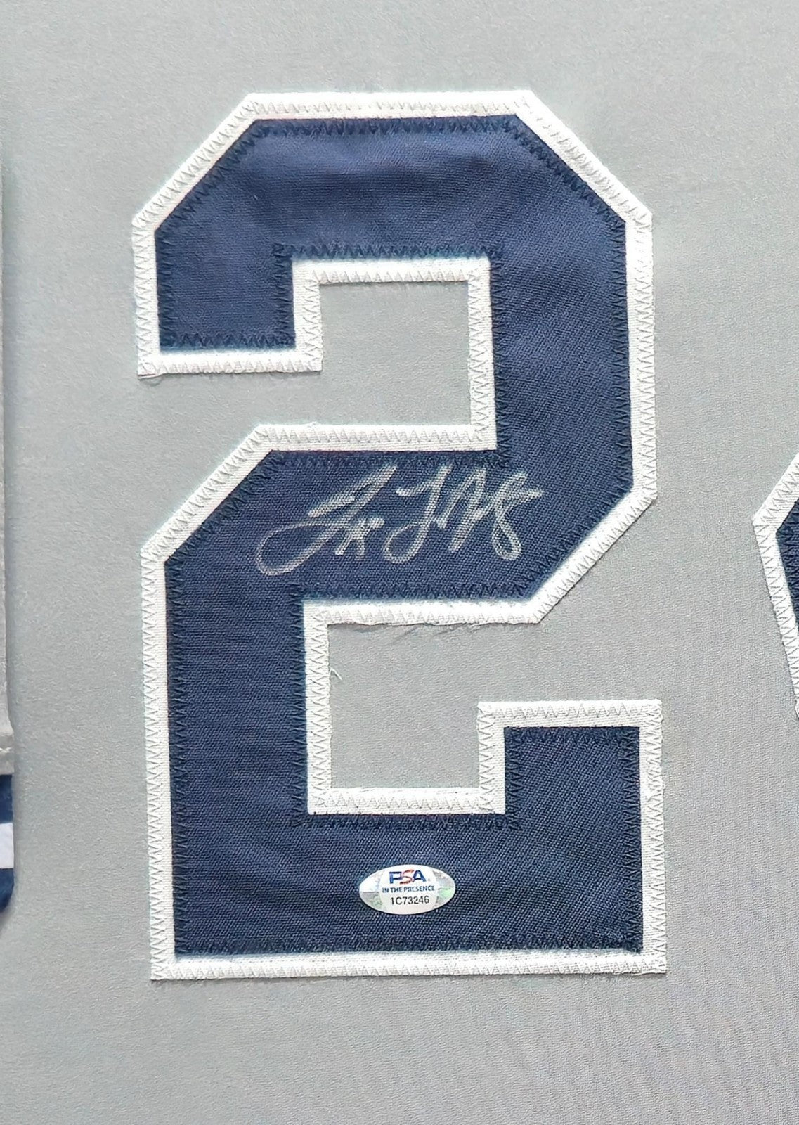 Framed New York Yankees Tino Martinez Autographed Signed Jersey Psa Coa