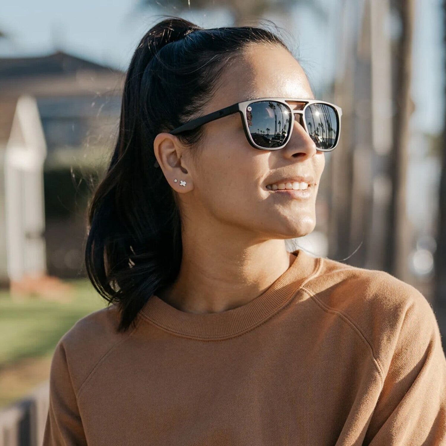 Brightsides Polarized Sunglasses // Matte Black On Black + Smoke