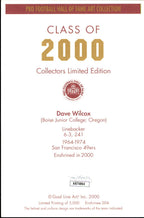 Dave Wilcox HOF Autographed/Inscribed Goal Line Art GLAC Postcard 49ers JSA