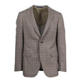 Pal Zileri // Plaid Wool 2 Button Sport Coat // Brown
