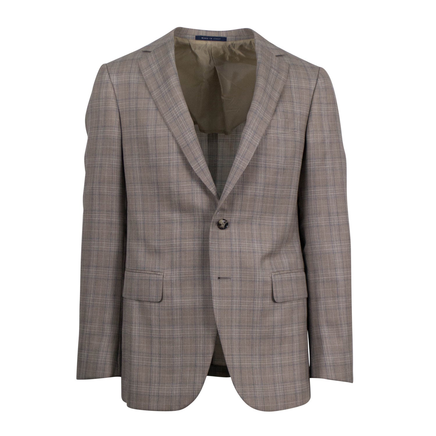 Pal Zileri // Plaid Wool 2 Button Sport Coat // Brown