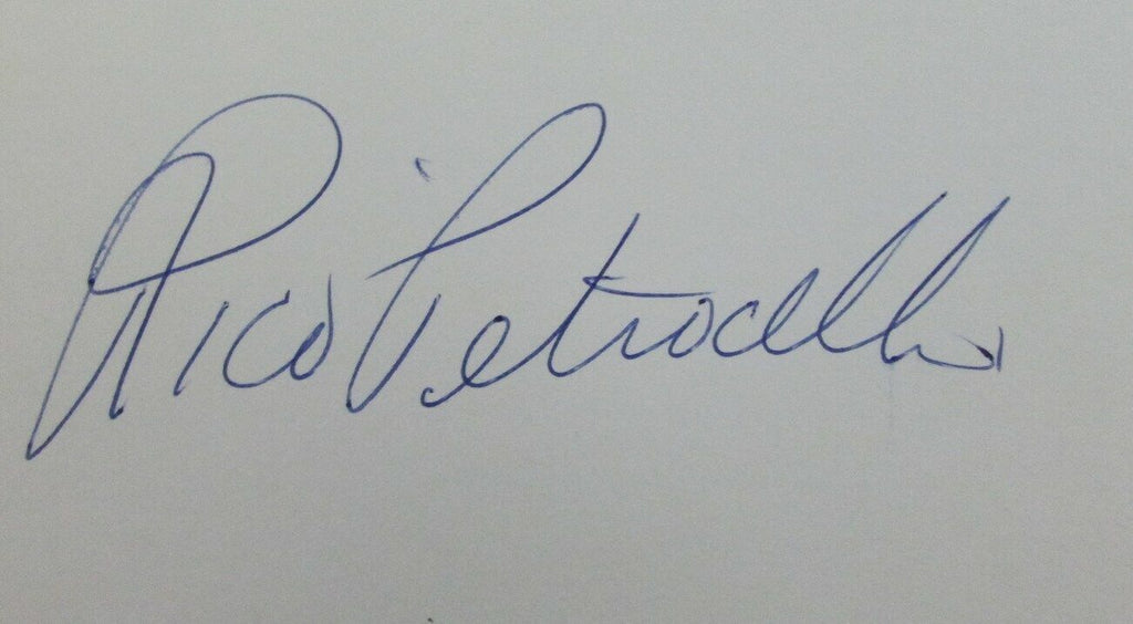 Rico Petrocelli 1967 Boston Red Sox Signed 3x5 Index Card with 5x7  Photo 158525