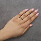 18K Yellow Gold Freshwater Pearl Dragon Charm Adjustable Ring Band