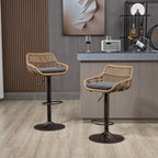 Modern Swivel Bar Stools Adjustable Counter Chairs