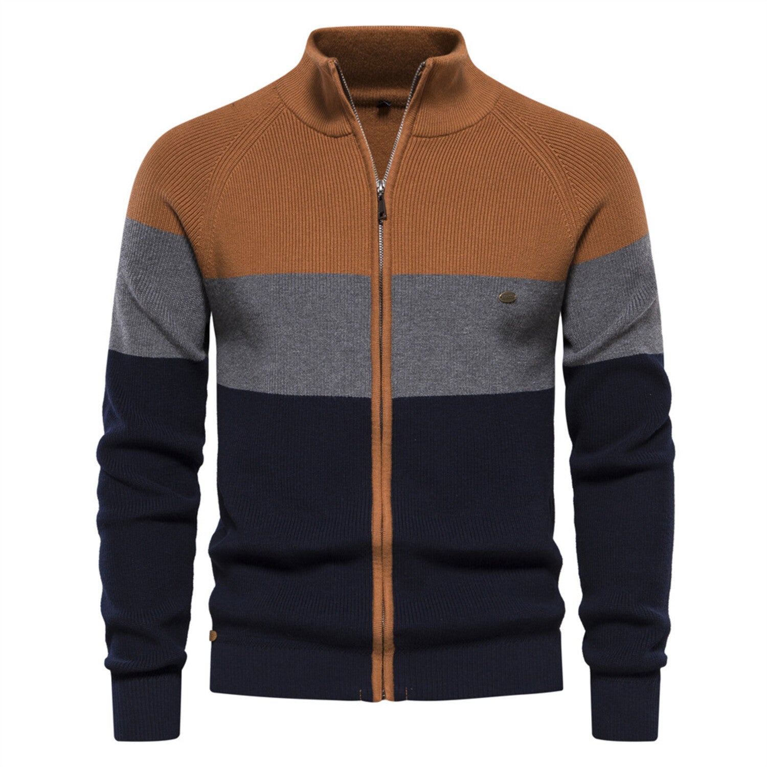 Zip-Up Cardigan // Orange