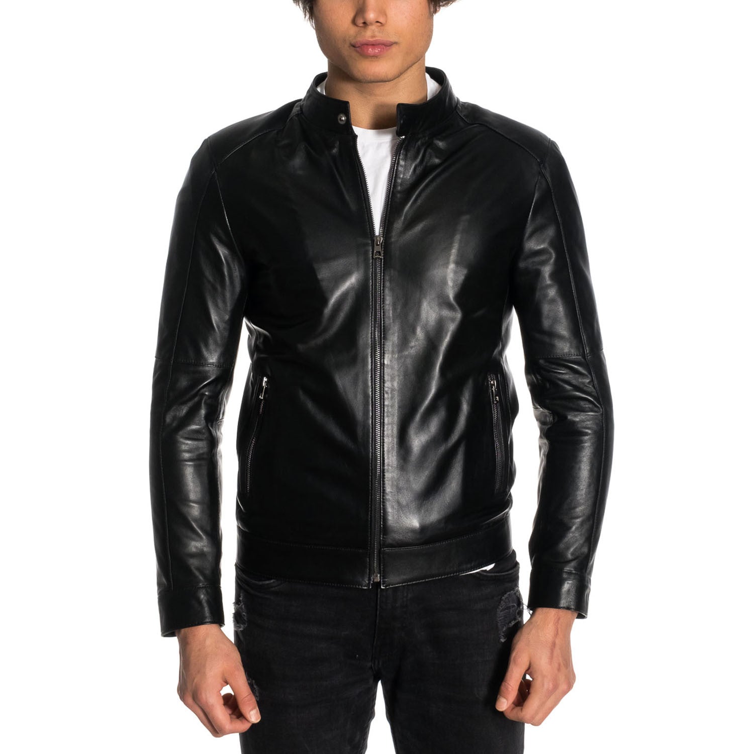 Jared Leather Jacket // Black