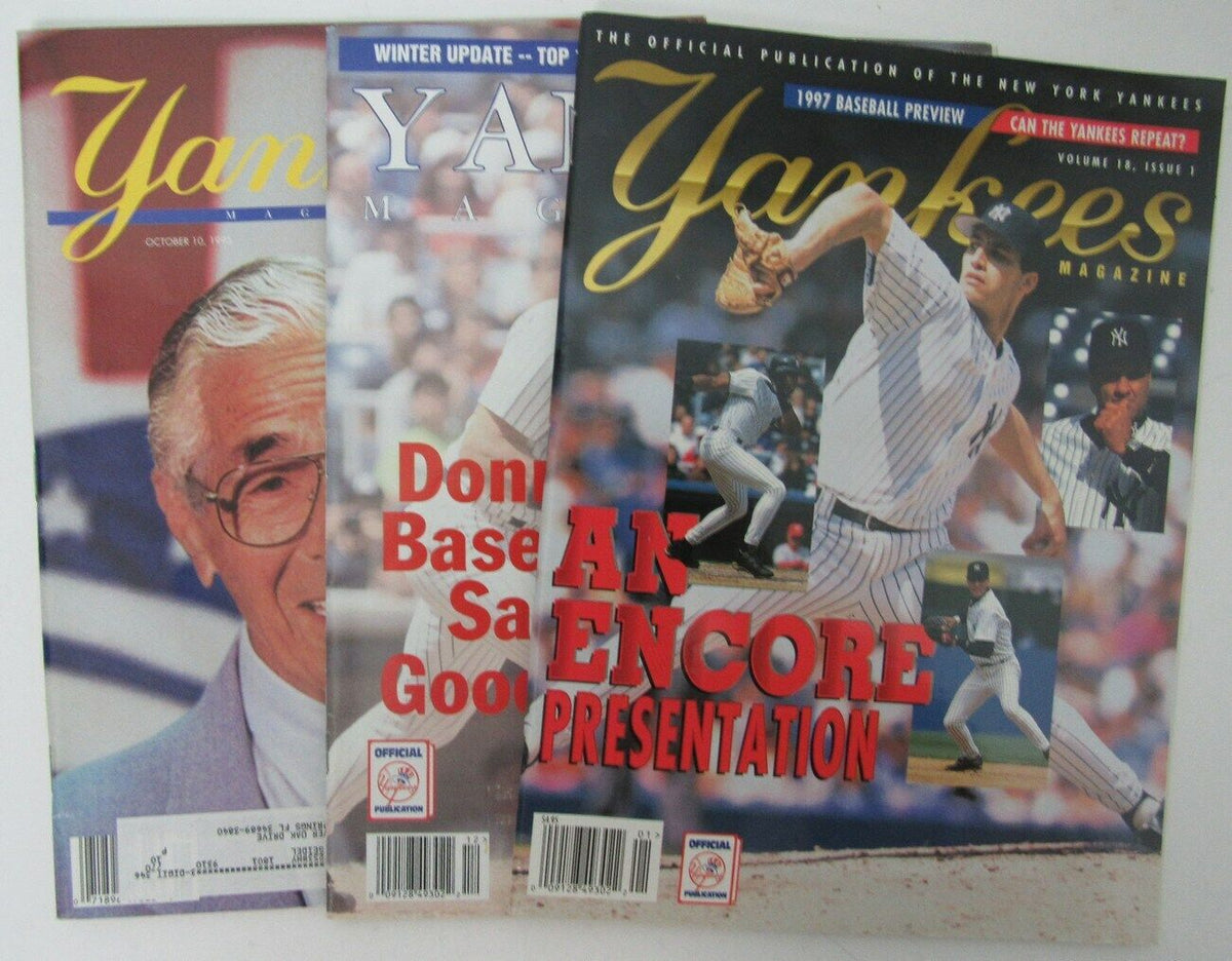 Lot of 3 1997 New York Yankees Magazines Andy Petitte 153183