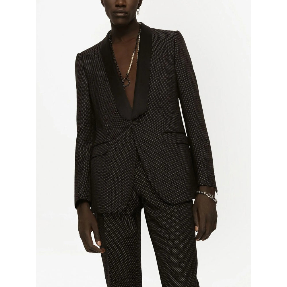 Dolce & Gabbana Black Jackets - Blazers Men