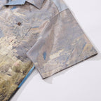 1950s Vintage Hawaiian Shirt For Men Costa Sorrentina Shirt Camp Collar 100% Cotton