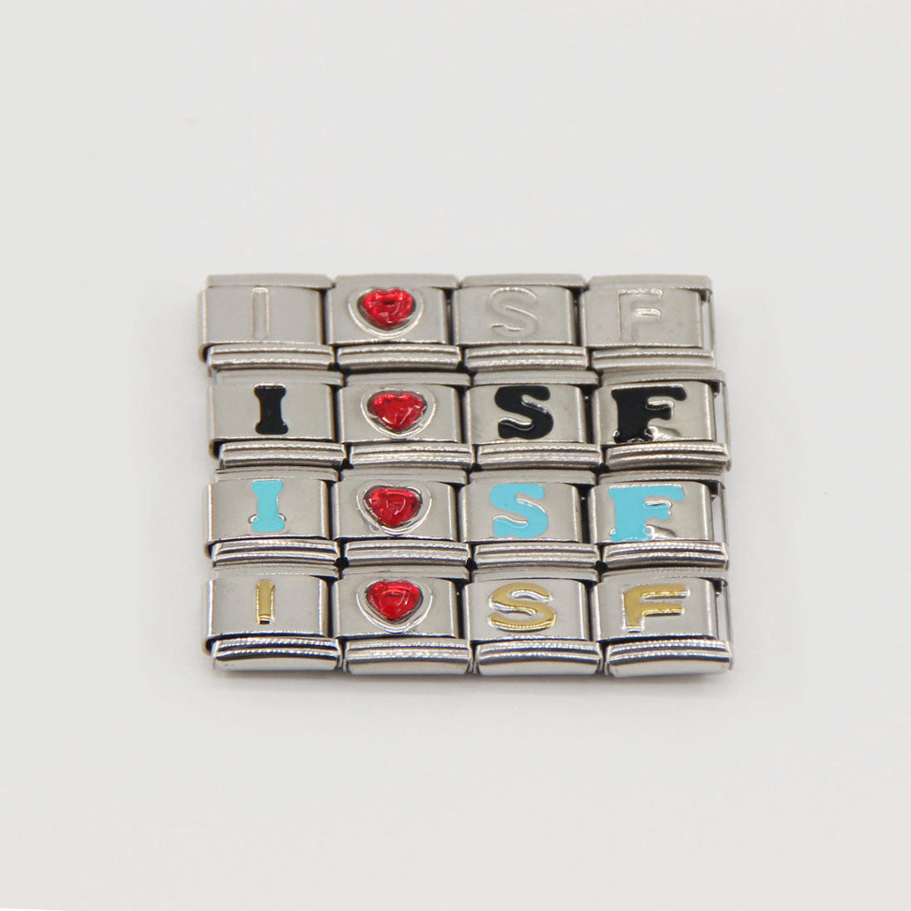 San Francisco 49ers Italian Charm Bracelet – Sports Fan Gift for Holiday, Birthday & Game Day