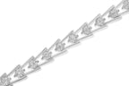 Sterling Silver Diamond Wave-Style Link Bracelet (0.5 cttw, I-J Color, I3 Clarity)