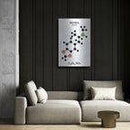 MDMA Molecule by Luxe Metal
