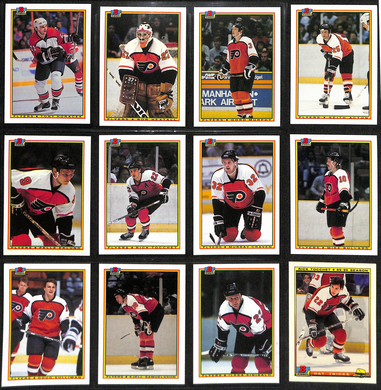 Lot of 7 Philadelphia Flyers Complete Team Sets Plus Lindros Cards 189215