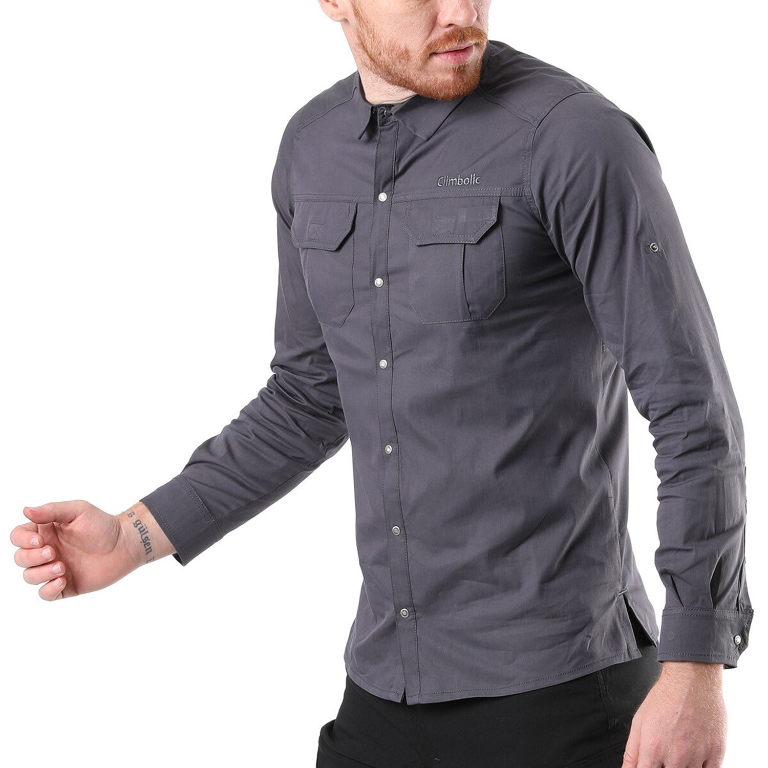 Hudson Button Down Shirt // Gray