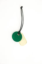 Support Tag | Green Beret + Black Leather