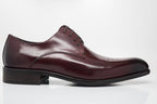 Carucci Burnished Calfskin Oxford - Burgundy