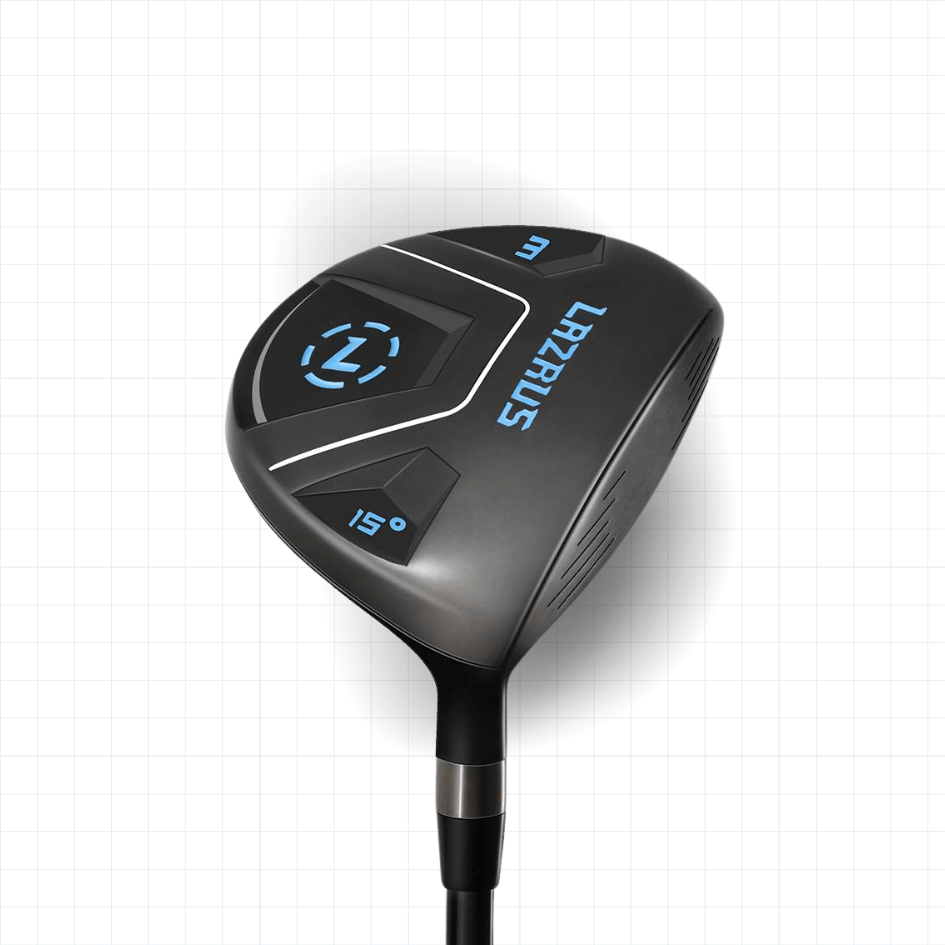 Lazrus Golf 11 pc Set - LAZ2 Driver, 3W, 1H, 6-PW Irons, 52° Wedge, Putter & Bag Optional