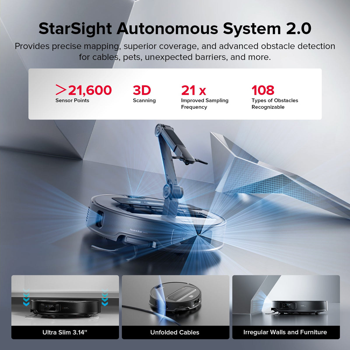 Roborock Saros Z70 Robot Vacuum with OmniGrip™ Mechanical Arm