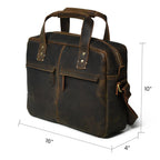 Perkins Buffalo Leather Office Briefcase