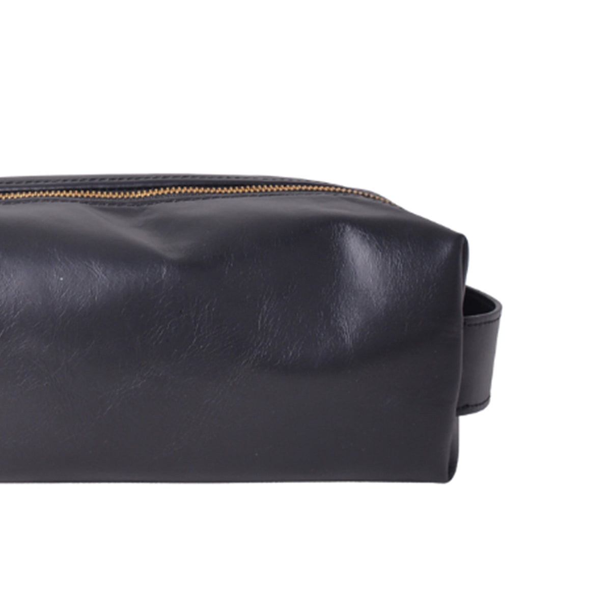 Mens Dopp Kit | Black Leather
